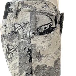 Von Dutch Black and Gray Patterned Jeans